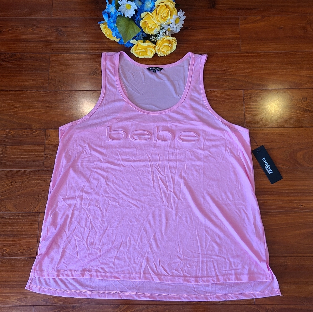 Bebe Pink Tank Top 2X